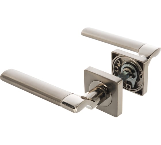 Изображение товара Дверная ручка (никель матовый/никель блестящий) PUERTO AL 522-02 SN/NP