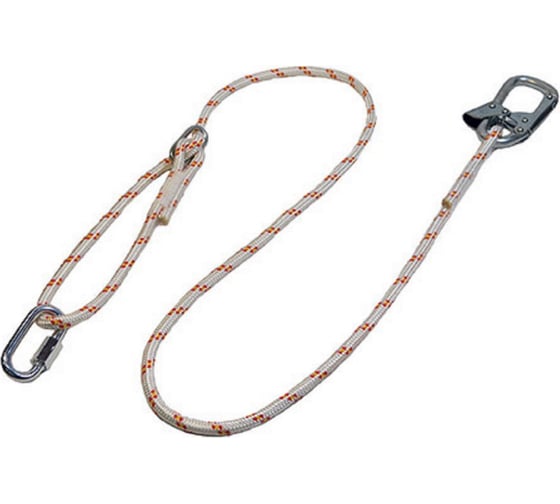 Изображение товара Строп из регулируемого каната 2 м с монтажным и соединительным карабином ПРОГРЕСС СЕФЕТИ Строп Врег+Кс