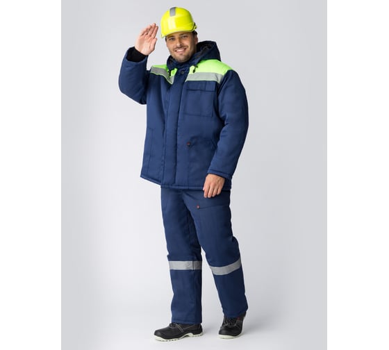 Изображение товара Зимняя куртка Факел Эксперт-ЛЮКС NEW, темно-синий/лимонный, р.48-50, рост 170-176 87469375.003