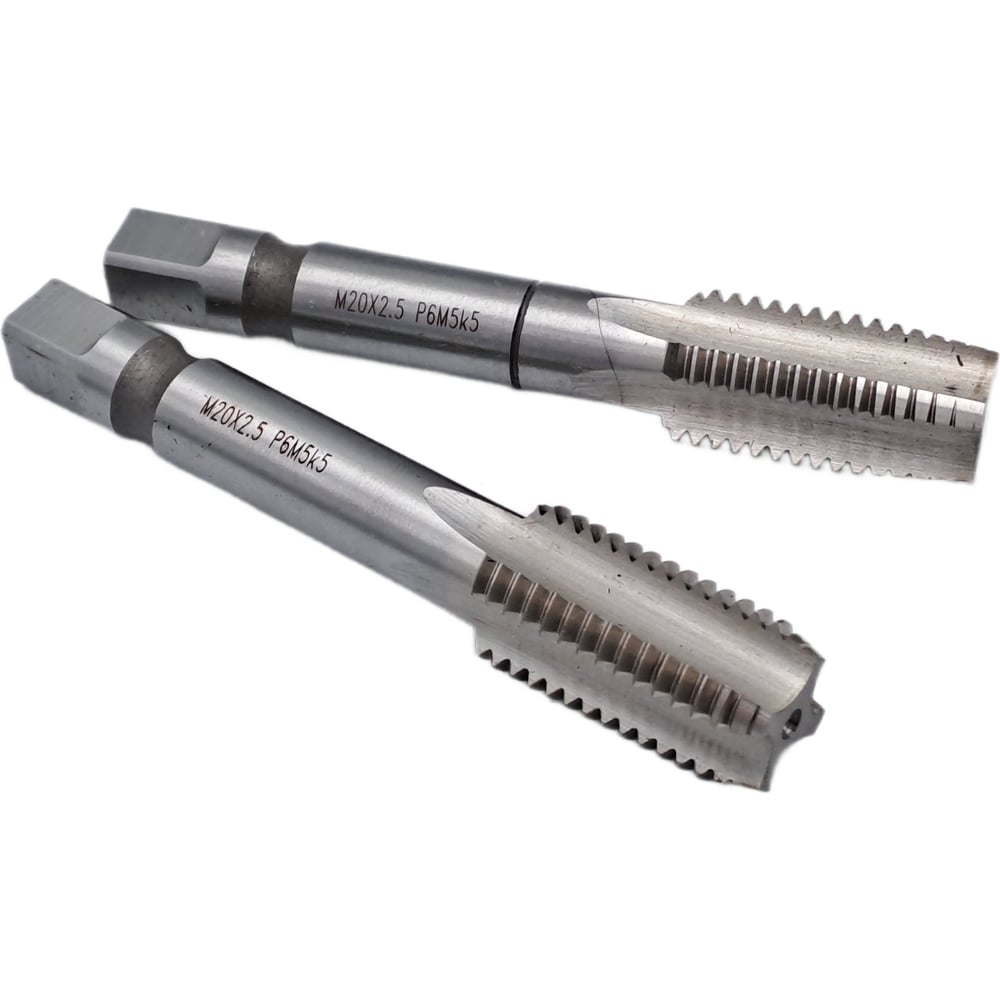 Изображение товара Метчик TORNERI М20x2.5 комплект из 2 штук, машинно-ручной, сталь P6M5К5