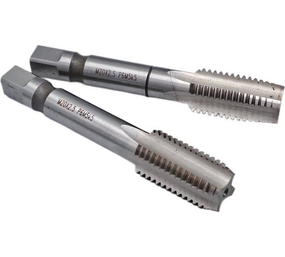 Изображение товара Метчик TORNERI машинно-ручной М20x2.5 комплект из 2-х штук Р6М5К5 042139