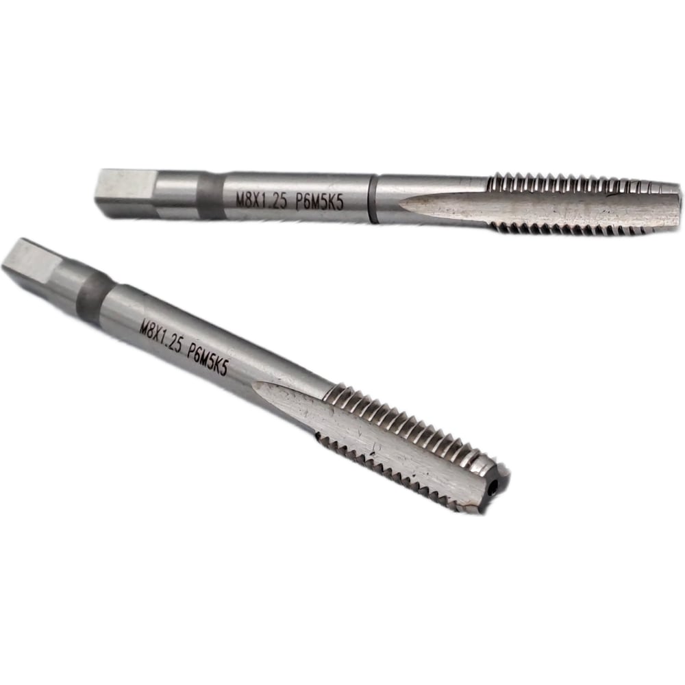 Изображение товара Метчик TORNERI М 8x1.25 комплект из 2 шт Машинно-ручной стальной для металла