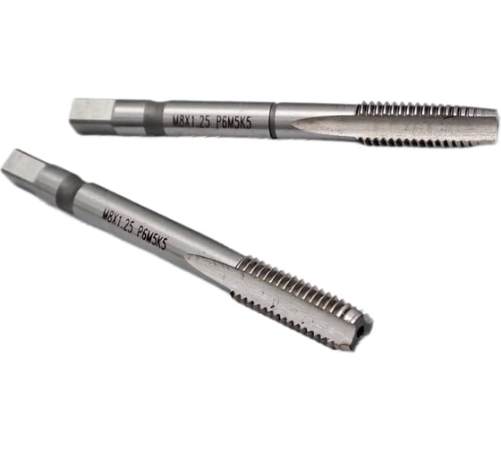 Изображение товара Метчик TORNERI машинно-ручной М 8x1.25 комплект из 2-х штук Р6М5К5 042135