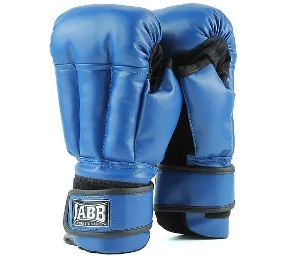 Изображение товара Перчатки для рукопашного боя Jabb je-3633, искусственная кожа, синие, размер M 4690222178425