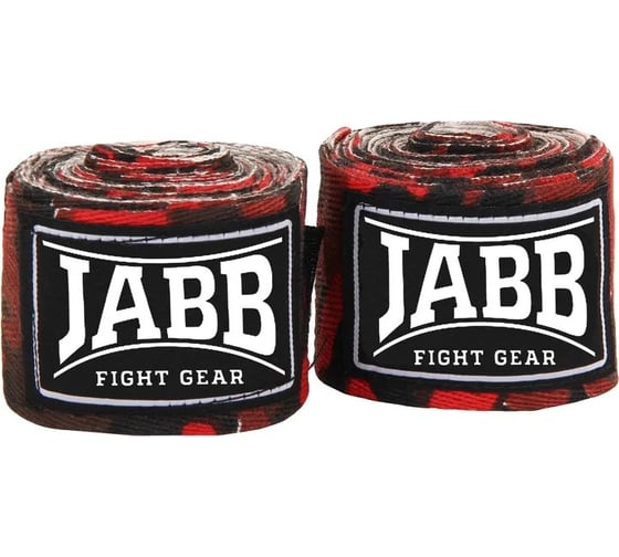 Изображение товара Боксерские бинты Jabb je-3030 rcam, красный/камуфляж, 3.5м 4690222156089