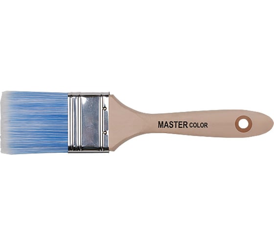Изображение товара Флейцевая кисть, ширина 50 мм, толщина 15 мм, ПЭТ-щетина, нержавеющий обжим MASTER COLOR 30-0033