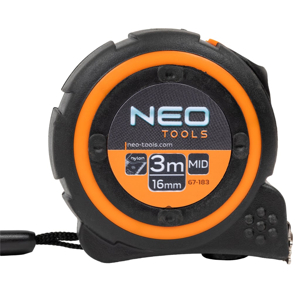 Изображение товара Рулетка NEO Tools двухкомпонентный корпус 3м x 19мм магнитная профессиональная