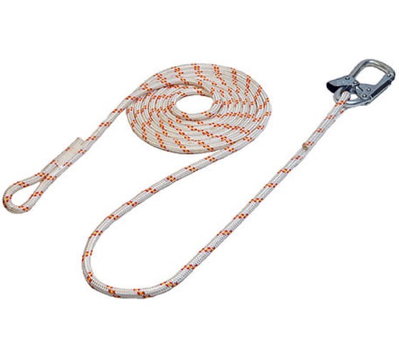 Изображение товара Строп из каната 10 м с монтажным карабином и крепежной петлей ПРОГРЕСС СЕФЕТИ Строп В 10 м