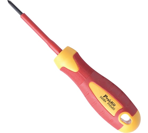 Изображение товара Отвертка ProsKit SD-810-P0 (аналог SD-800-P0) диэлектрическая 1000В (+ #0x60) С00040252