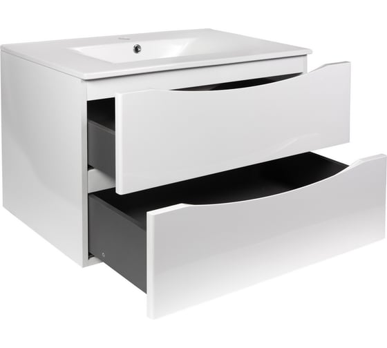 Изображение товара Тумба с раковиной подвесная белая BOND T01800-S05W