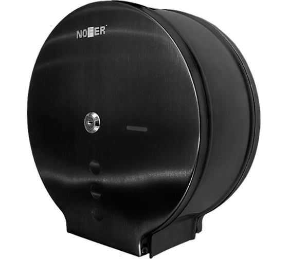 Изображение товара Диспенсер для туалетной бумаги Nofer круглый, из нержавеющей стали, черный 05006.N