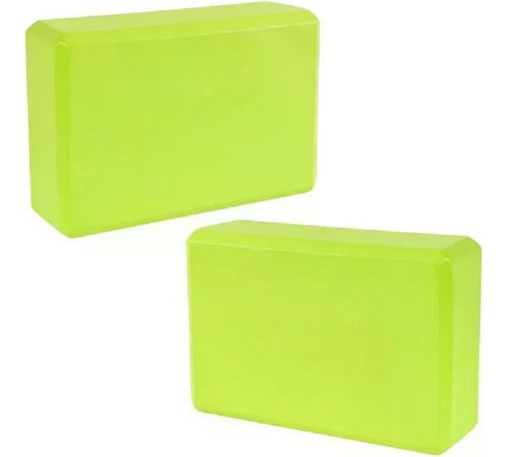 Изображение товара Набор блоков для йоги Nonstopika ZDKblock10green 2 шт, зеленый ZDKblock10/green