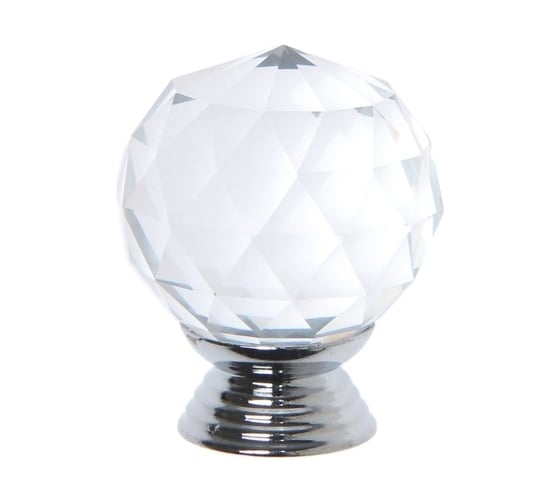 Изображение товара Ручка кнопка ТУНДРА ST001, d=30 мм, цвет хром 3609954