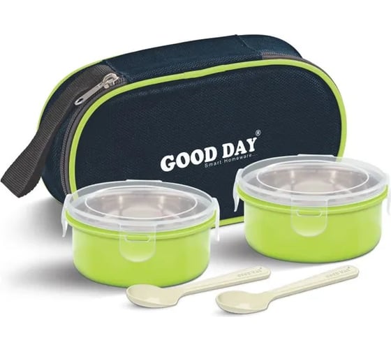 Изображение товара Ланч-бокс GOOD DAY EAT FRESH 2x330 мл Green GL33566GN