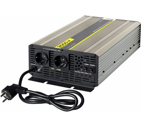 Изображение товара Инвертор с ИБП Pitatel 12В 2000Вт (4000Вт Max) KV-PU2000.12