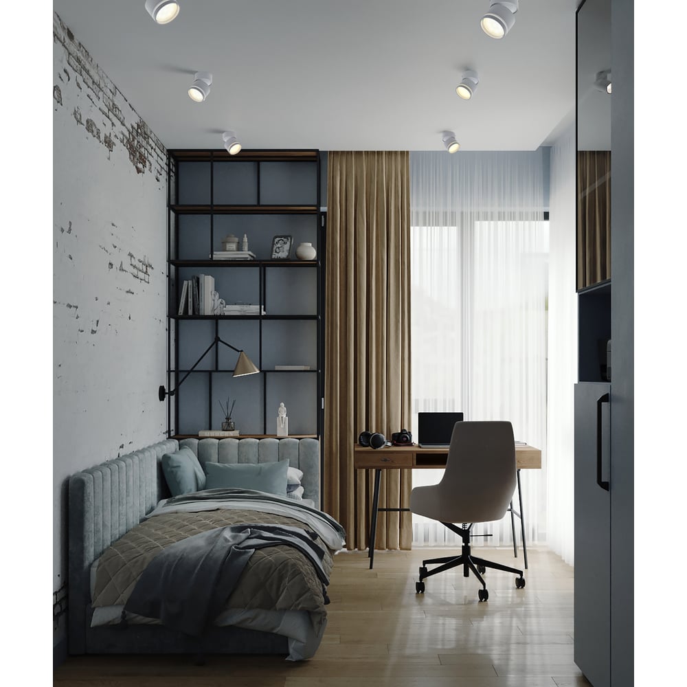Изображение товара Настенно-потолочный светильник IEK Lighting 4034 под лампу gx53 белый LT-USB0-4034-GX53-1-K01