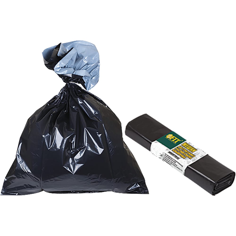 Особопрочные мешки для строительного мусора FIT пакеты для мусора 60 л 20 шт 8 мкм особопрочные умничка mpu2049