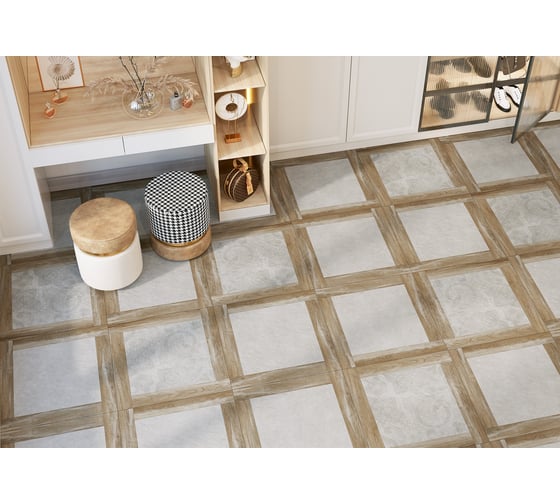 Изображение товара Керамогранит AlmaCeramica Ricci sugar-эффект, 600x600x9,5 4 шт в уп 43,2 м в пал GFU04RIC47R