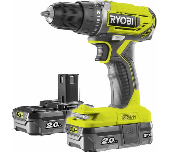 Изображение товара Аккумуляторная дрель-шуруповерт Ryobi ONE+ R18DD2-220S 5133003821