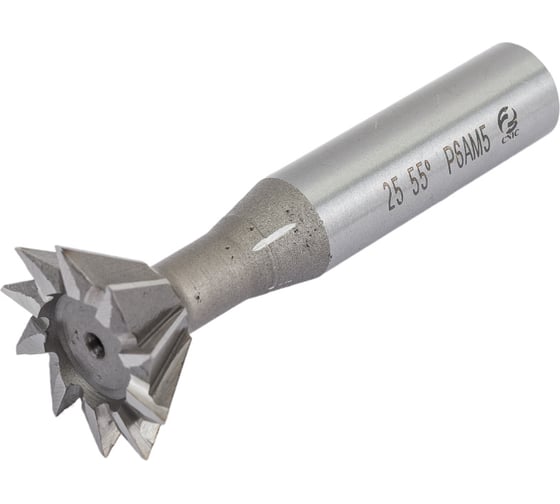 Изображение товара Фреза для пазов ласточкин хвост (25x67x10x12 мм, 55°, Р6АМ5, ц/х, прямой конус) CNIC 40837