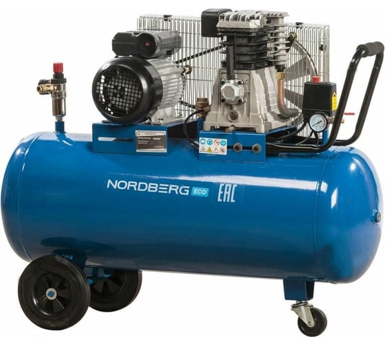 Изображение товара Поршневой компрессор NORDBERG ECO NCE100/400-220 220В