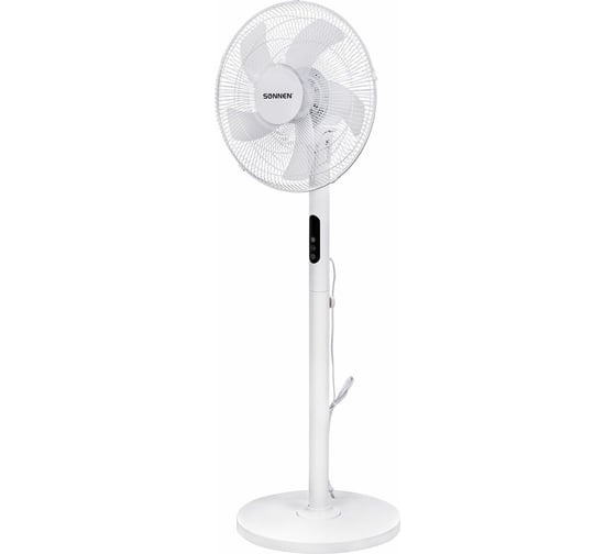 Изображение товара Напольный вентилятор SONNEN Fs40-a999, Led дисплей, пульт Ду 50 Вт, 3 режима, белый, 455735