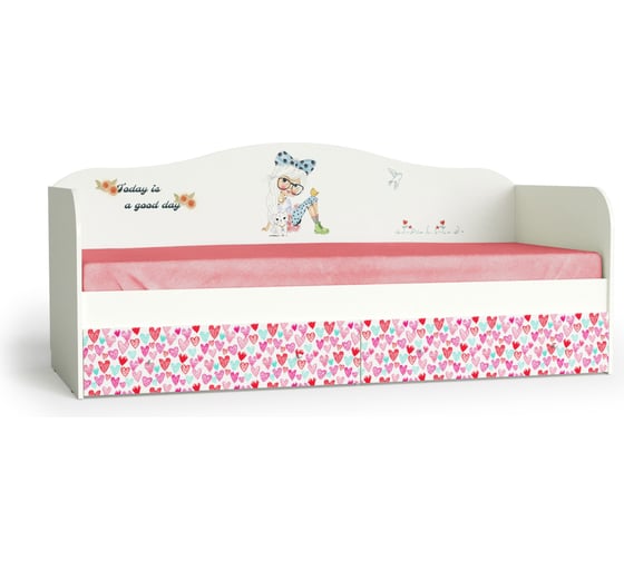 Изображение товара Кровать МК Мама девочки, белый шёлк 102042