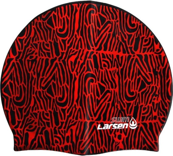 Изображение товара Плавательная шапочка Larsen sc черный/красный cy 4690222154658