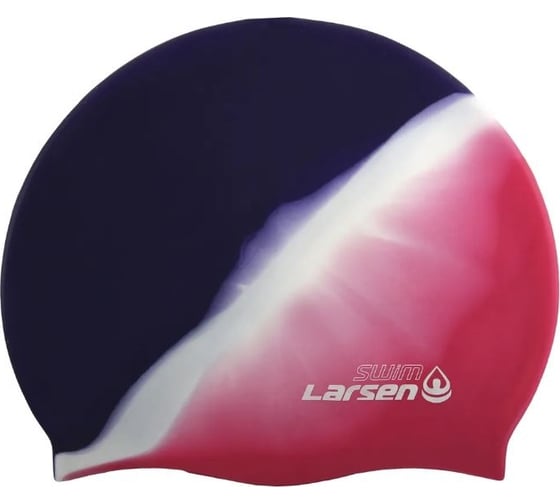 Изображение товара Плавательная шапочка Larsen mc36, силикон, розовый/синий 4690222163735