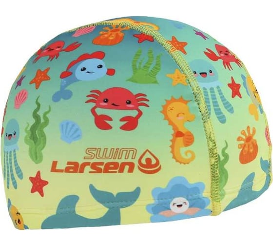 Изображение товара Детская плавательная шапочка Larsen lc102 лайкра 4690222166323