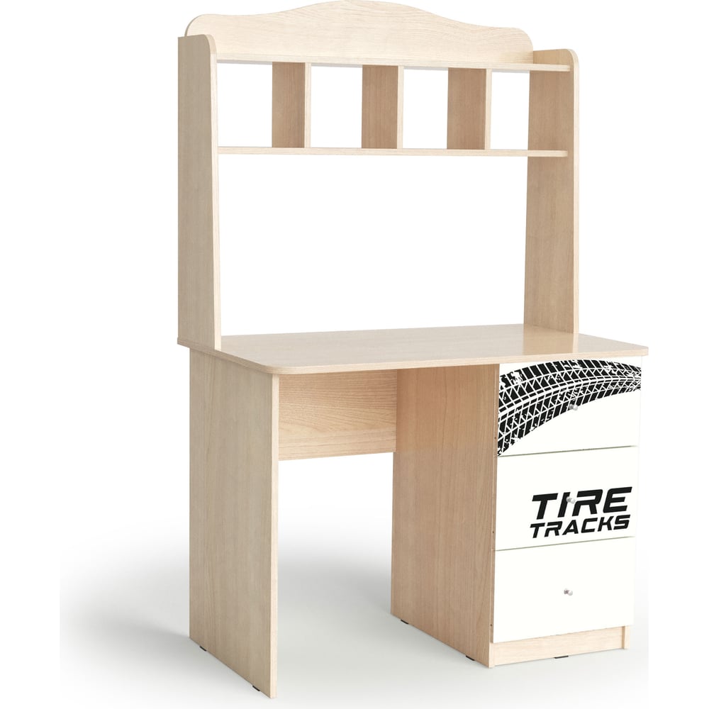 Изображение товара Письменный стол МК Мама машина 101347 белый светлый шимо классический