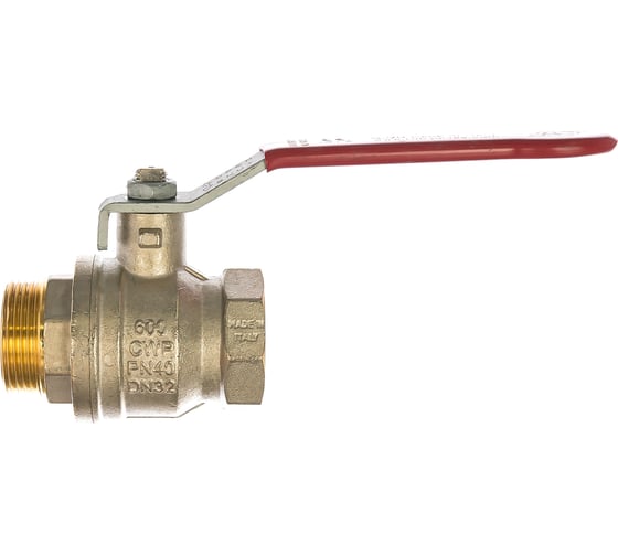 Изображение товара Шаровой кран RuB, 1 1/4" DN32 PN40, ВР-НР, серия MILANO (S.90), ручка S90G20