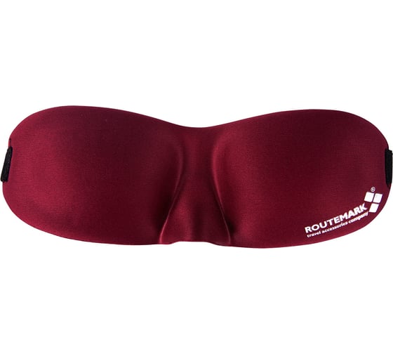 Изображение товара Маска для сна ROUTEMARK 3d hawk бордовая 3d-vinous