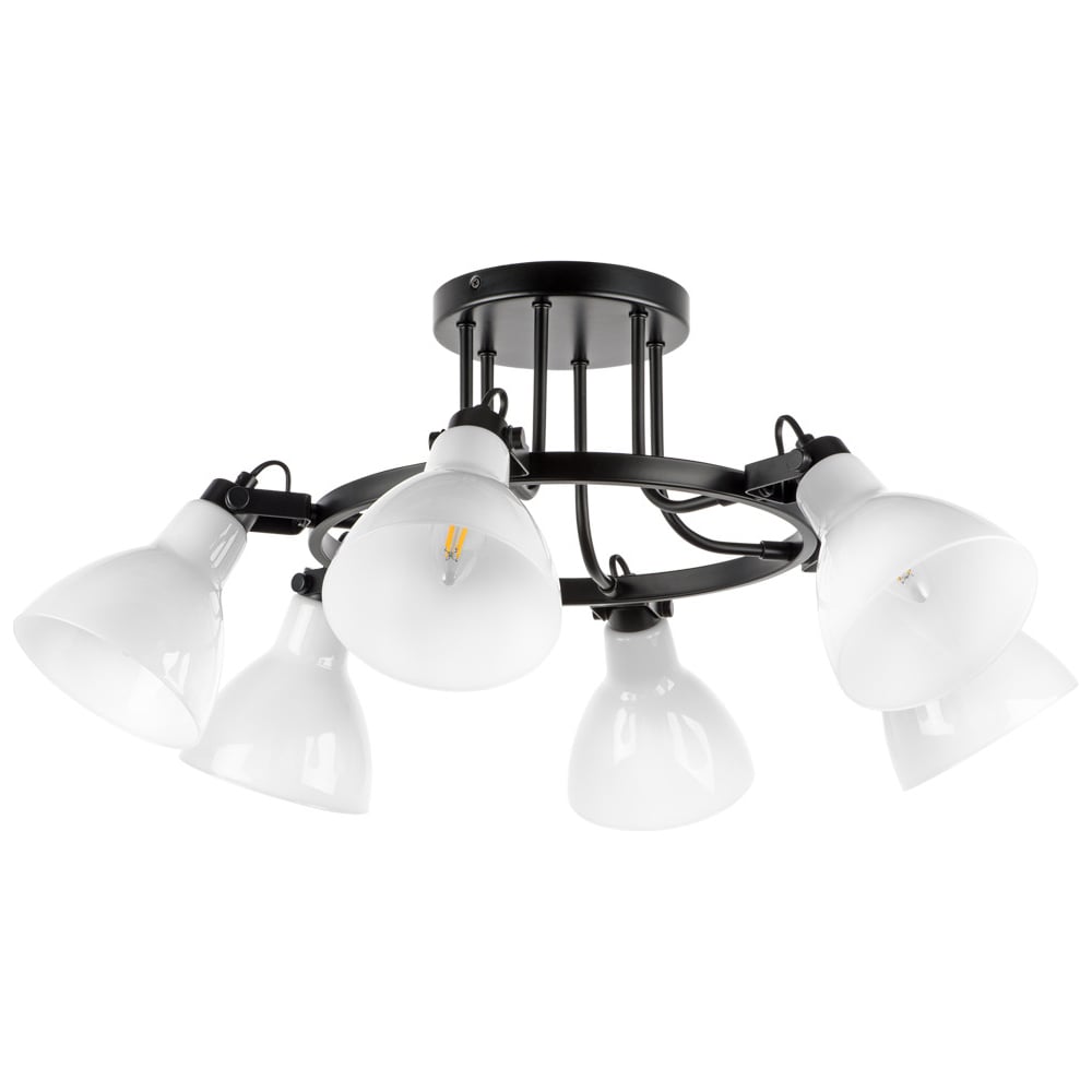 Изображение товара Люстра Lightstar Acrobata 761060 стиль лофт с поворотными плафонами диаметр 75 см