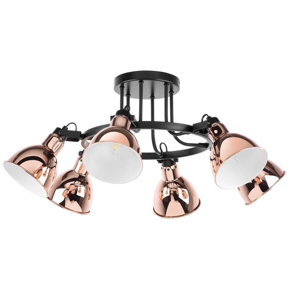 Изображение товара Люстра Lightstar Acrobata 761063 стиль лофт - 6 ламп, розовое золото