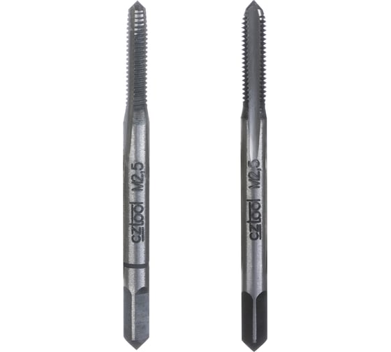 Изображение товара Набор метчиков из 2-х шт. M 2,5 шаг 0.45 мм Bucovice Tools 110025