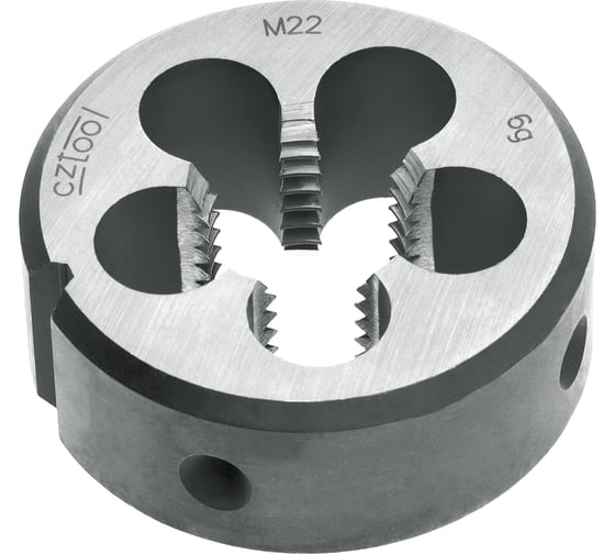 Изображение товара Плашка Bucovice Tools M 22 Шаг 2.5 115CrV3 55x22мм 210220