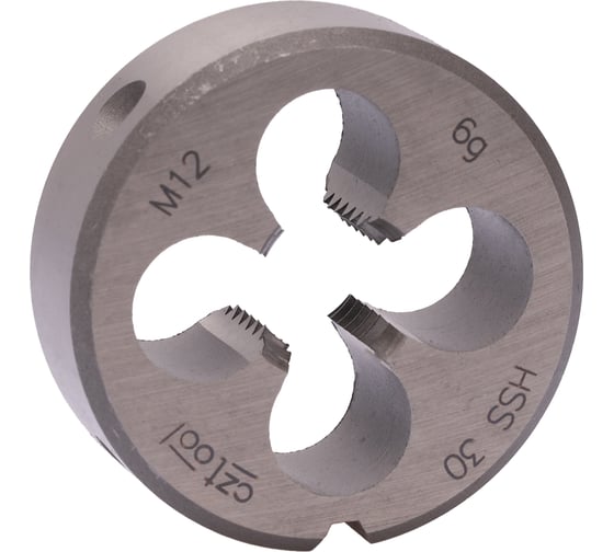 Изображение товара Плашка Bucovice Tools M 12 Шаг 1.75 HSS 38x14мм 240120