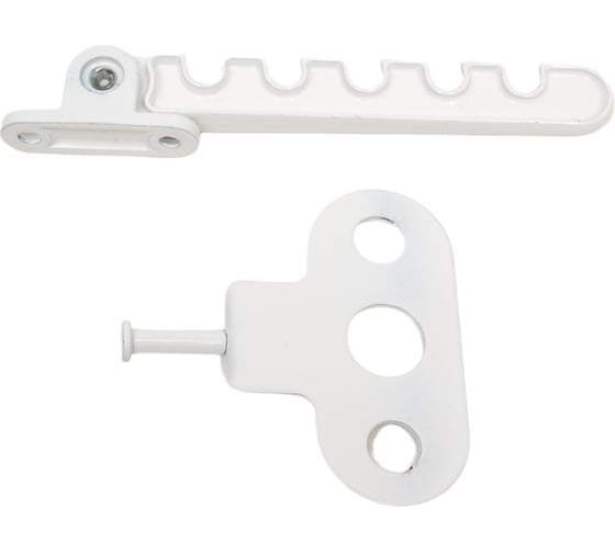 Изображение товара Гребенка ограничитель открывания KOMFORT москитные системы металлическая, белая, 1 шт. ОГАМБ1