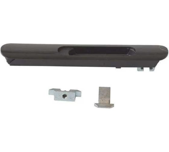 Изображение товара Защелка для балконного остекления ПВХ KOMFORT москитные системы Provedal черная, 1 шт. ЗБЧ03023