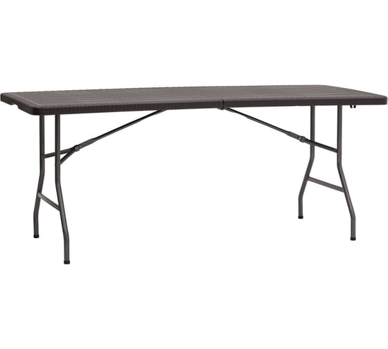 Изображение товара Пластиковый складной стол-чемодан Стул Груп Кейт 182x74x74см, коричневый MZ182