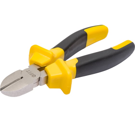 Изображение товара Бокорезы, черно-желтые прорезиненные ручки, хром-никелевое покрытие 165 мм FIT Старт 49951