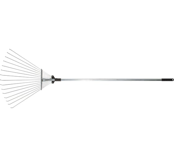 Изображение товара Веерные регулируемые телескопические грабли 15 зубьев, 180-650 мм, длина 1245-1600 мм FIT 77008