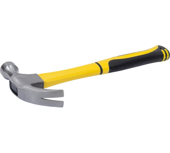 Изображение товара Молоток-гвоздодер, фиброглассовая усиленная ручка 28 мм, 450 г FIT Профи 44772