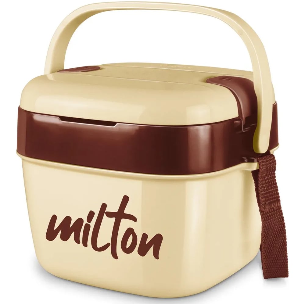 Изображение товара Термоконтейнер MILTON Cubic Big 1.1 л с ложкой и двумя контейнерами бежевый