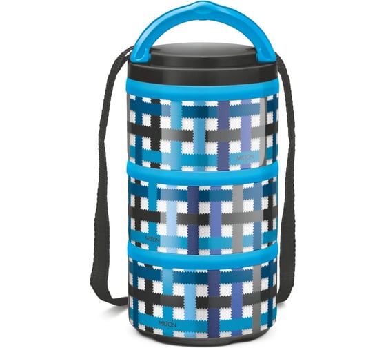 Изображение товара Термо ланч-бокс MILTON MICROWOW TIFFIN PRO 3 0.72 л, Blue MM45133-BL