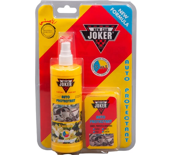 Изображение товара Защитный полироль с губкой Joker клубника 250 мл JK strawberry