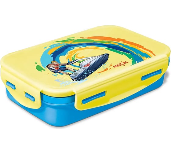 Изображение товара Термо ланч-бокс MILTON STEELY TIFFIN DELUXE 0.525 л, Blue and Yellow ML37305-BY