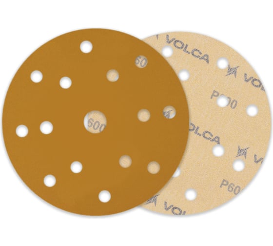 Изображение товара Диск абразивный на бумажной основе SAPPHIRE 150 мм, 15 отв., P600, 100 шт VOLCA 55110224060