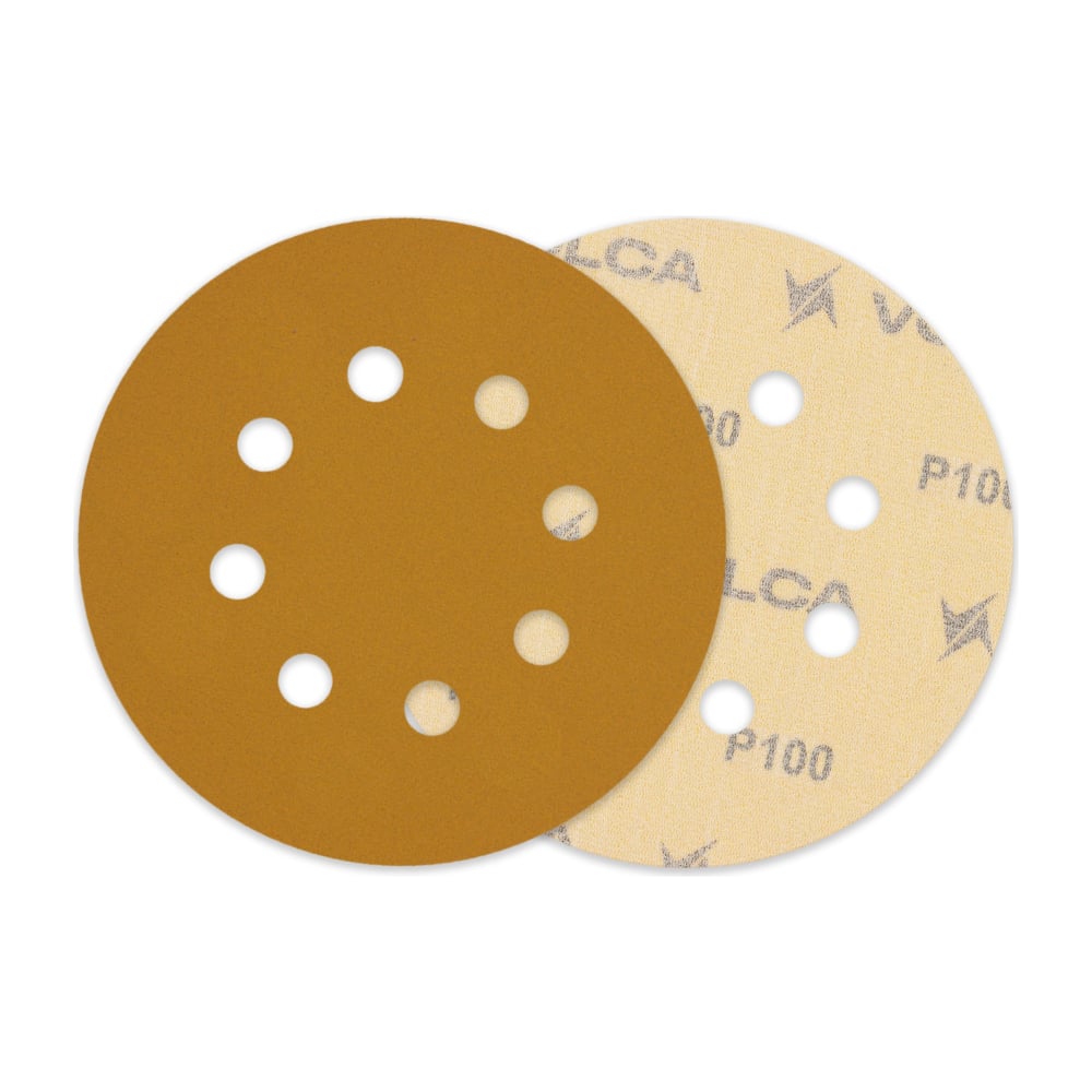 Изображение товара Диск абразивный на бумажной основе SAPPHIRE 125 мм, 8 отв., P100, 100 шт VOLCA 55110114010